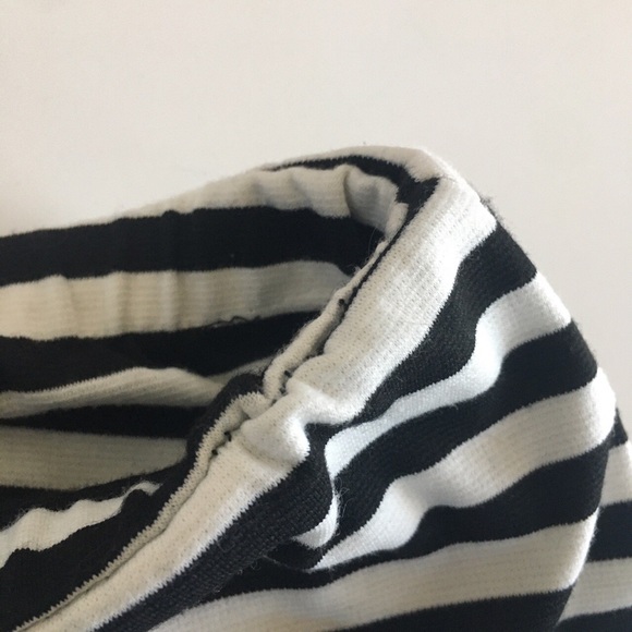 Striped High Waist Skirt A-Line Painted Threads S - Picture 7 of 8